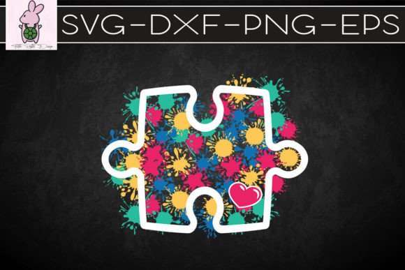 Autism Love Puzzle SVG