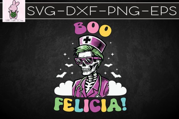 Boo Felicia Halloween Nurse SVG