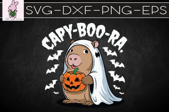 Capy-boo-ra Capybara Halloween Ghost SVG