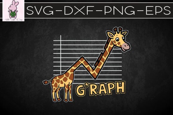 Graph Giraffe Mathematicain Funny SVG