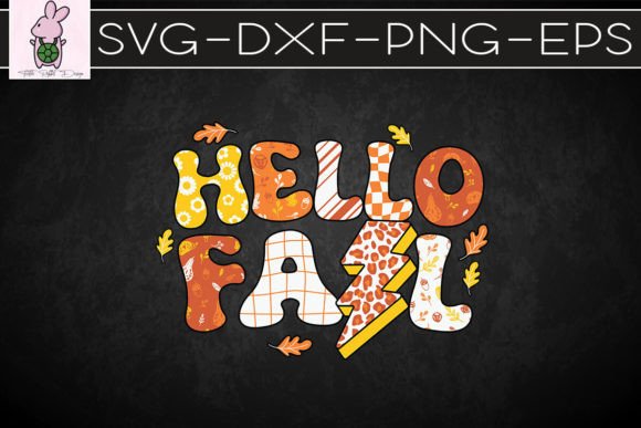 Hello Fall Retro Fall SVG