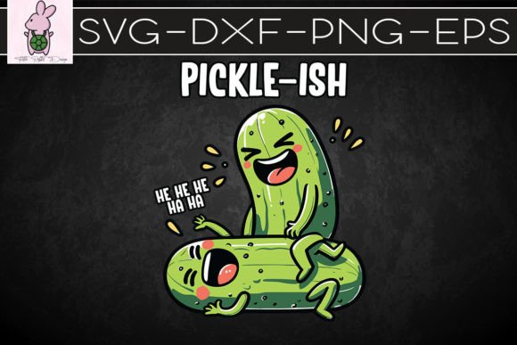 Picklish Ticklish Funny Pickle Puns SVG