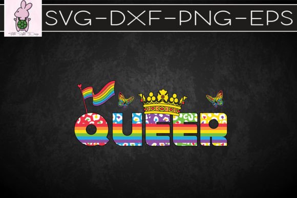 Queen Pride LGBTQ SVG