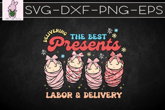 Retro Christmas Nurse SVG