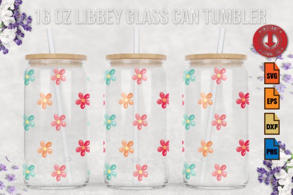 Retro Flowers SVG