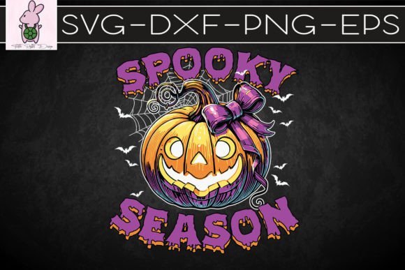 Spooky Retro Halloween Pumpkin SVG