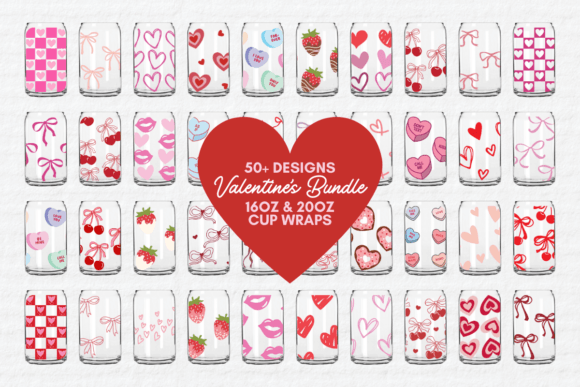 Valentine s Day Glass Can SVG Bundle